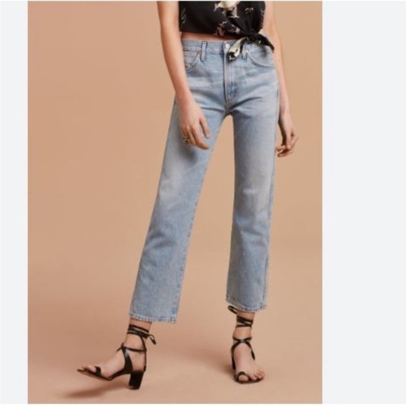 Wilfred X Citizens of Humanity COH Liv Crop Straight Jeans Size 26 - Picture 1 of 13